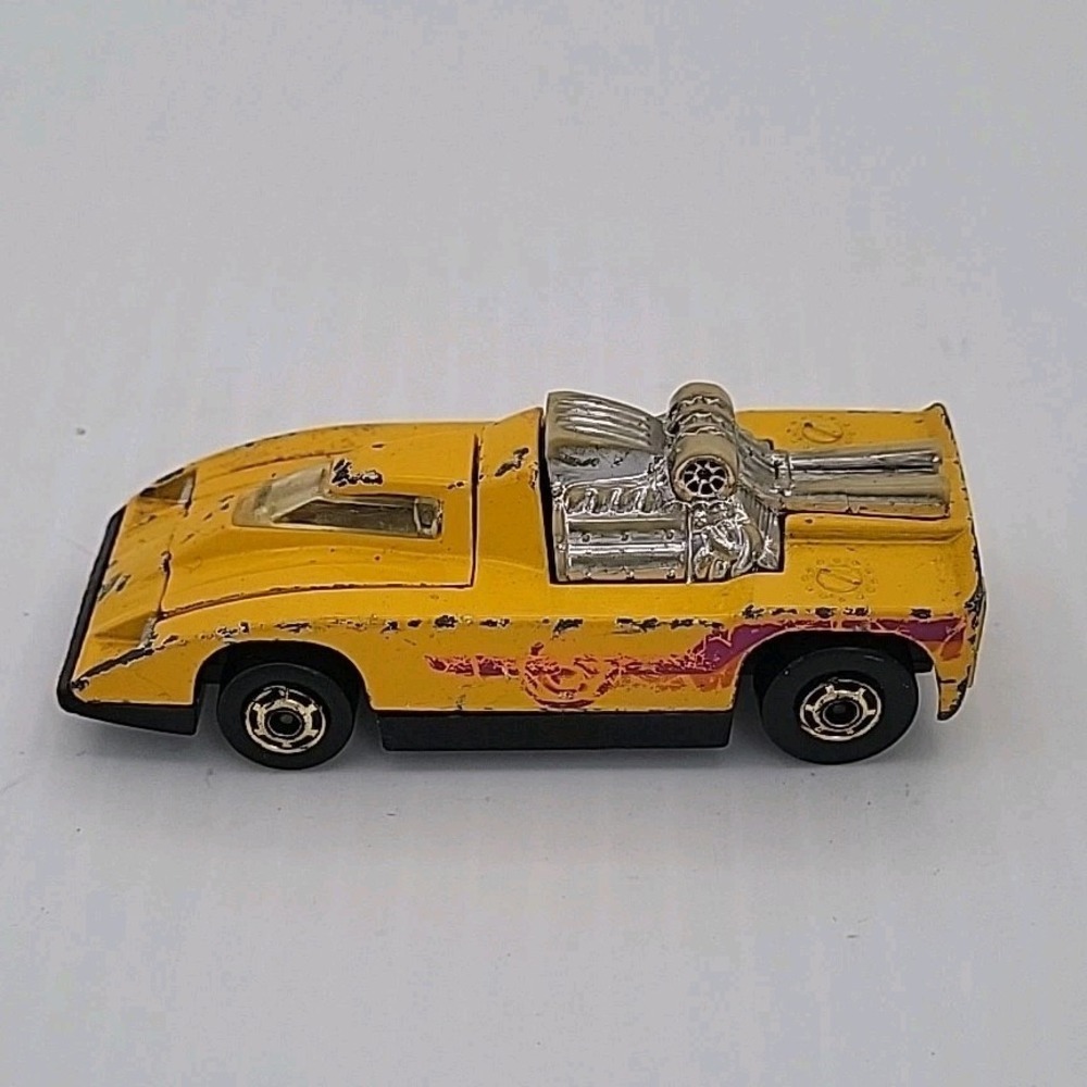 1980 Hot Wheels Hot Wheels Cannonade Car #1691 Hong Kong (Hot Ones 1/64 Yellow)